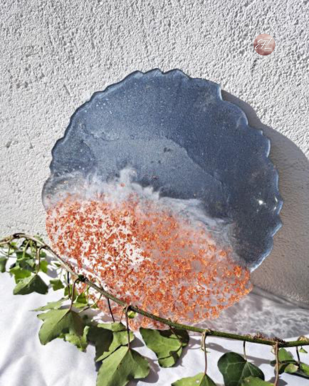 Plateau Gris & Cuivre