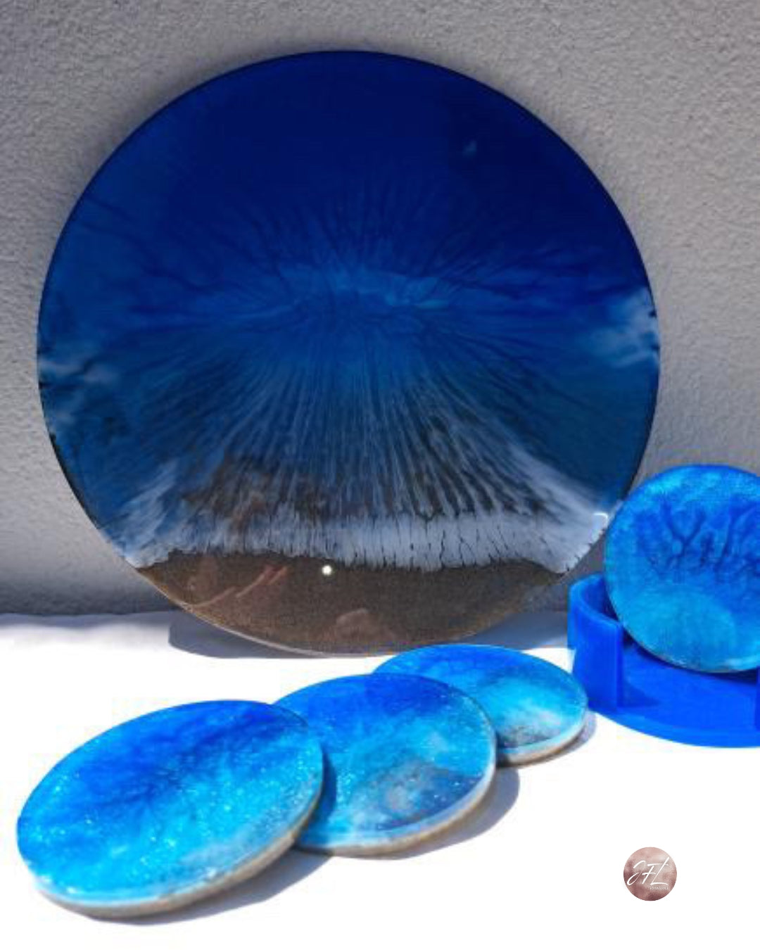 Plateau & Dessous de verres plage