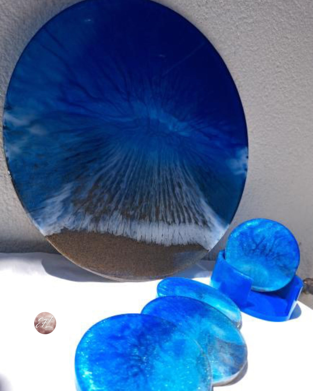 Plateau & Dessous de verres plage