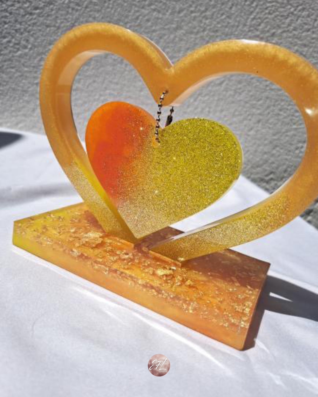 Coeur hommage suspendu