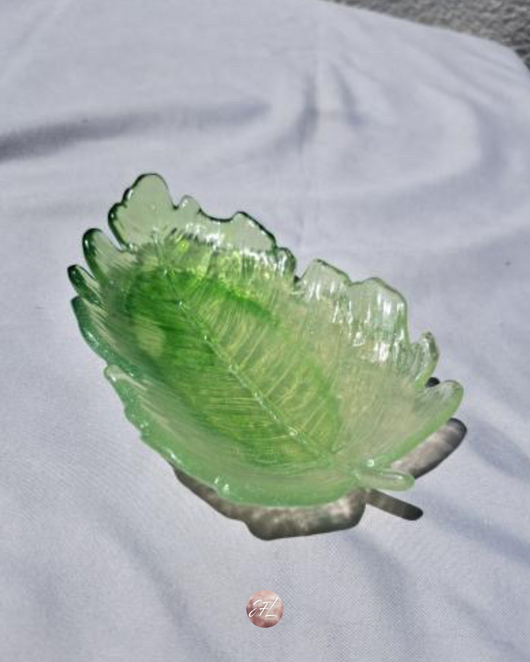 Feuille verte dégradée