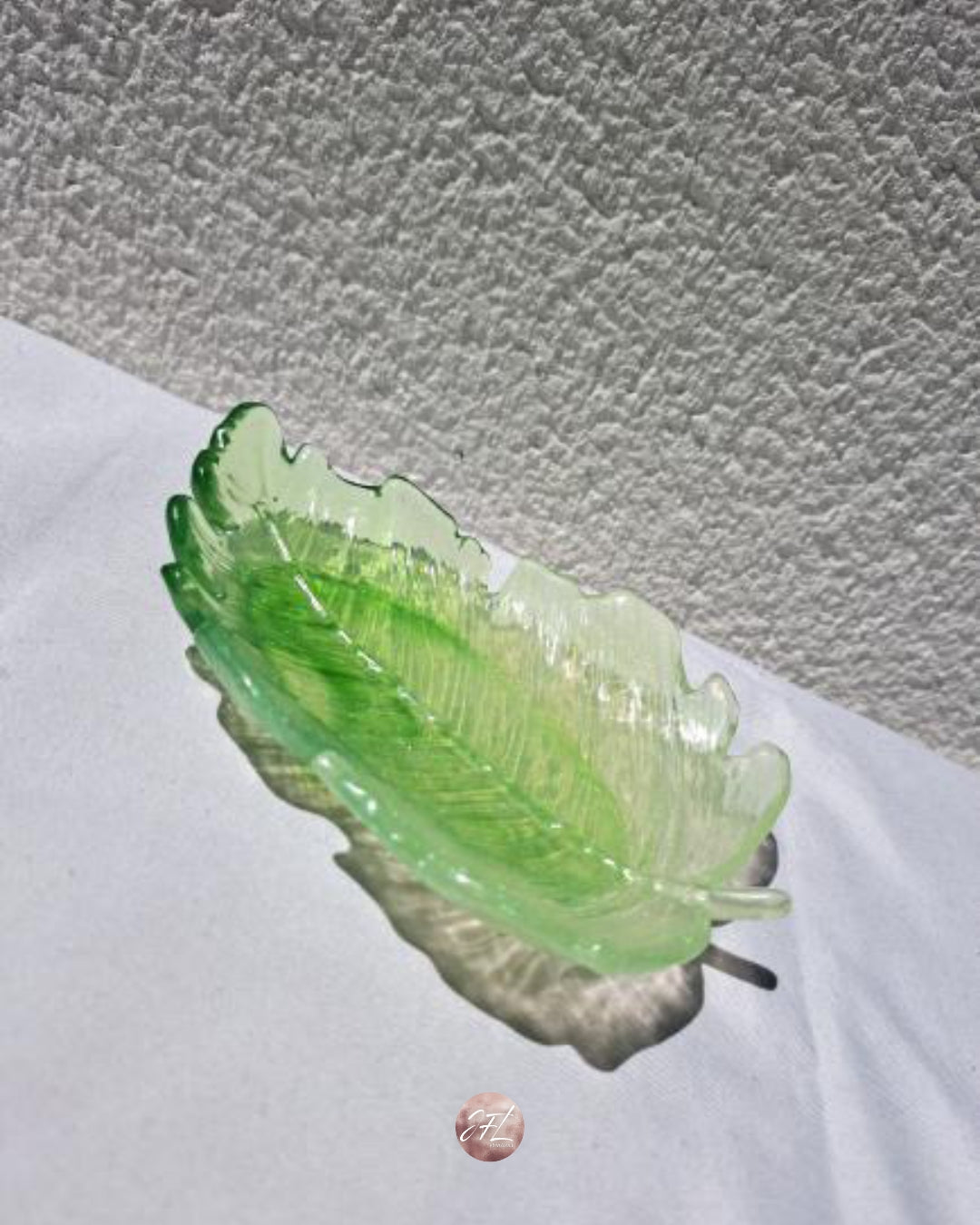 Feuille verte dégradée